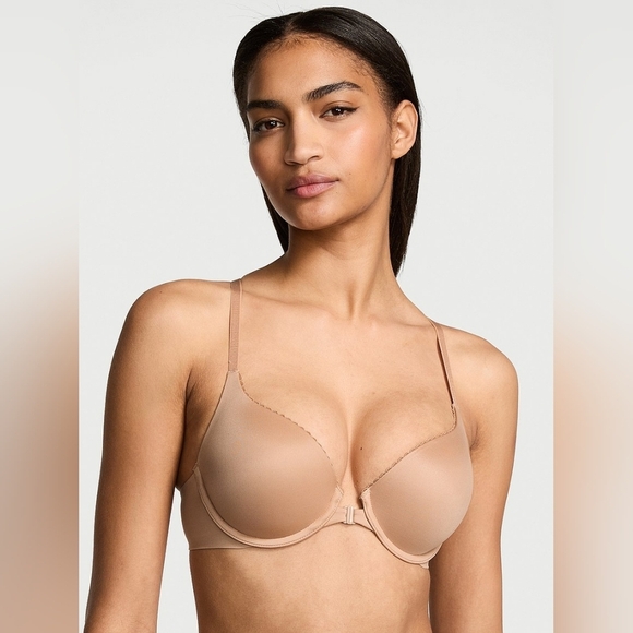 Victoria's Secret Perfect Shape Racerback front close Push-up Bra 40D New beige - Picture 1 of 9
